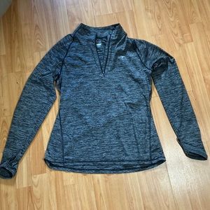 OLD NAVY - Active Black Grey 1/4 Zip Pullover